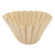 50pcs Disposable Wood Fiber Coffee Filters Cup Replacement (L)