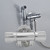 Copper Double Switch Outlet Angle Valve Toilet Bidet Shower Faucet Bathroom Accessories G1/2