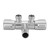 Copper Double Switch Outlet Angle Valve Toilet Bidet Shower Faucet Bathroom Accessories G1/2