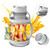 Sport Portable Blender 68oz USB Rechargeable Travel Juice Blender for Shakes and Smoothies 18000RPM BPA-Free Personal-Size Cordless Big Belly Bottle with 6 Blades for Kitchen Home Gym