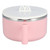 Stainless Steel Noodle Bowl Set Food Storage Container Portable Soup Snack Bowl with Lid(Pink Tableware )