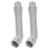 Beer Tap Stainless Steel Smooth Surface Wear Resistant Fast Reduce Beer Foam Faucet for Bar Hotel 2 Beer Taps and Wrench