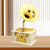 Retro Gramophone Music Box Classic Phonograph Shape Music Box for Home Desktop Musical Decoration White