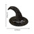 Halloween Witch Hat Scary Creepy Wide Brim Pointed Hat Halloween Gift for Men Women Kids Halloween Costume Cosplay Party Festivals Decoration