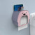 Wall Mounted Tissue Dispenser Cute Wall Hanging Tissue Storage Box Multipurpose Facial Tissue Box Cover for Bathroom Purple and Pink