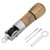Leather Stitching Craft Tools Kit Automatic Lock Sewing Awl Wrench 2 Needles Black Thread