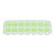 Ice Cube Tray Food Grade Plastic Silicone Ice Mold with Removable Lid for CocktailGreen
