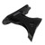 Flag Holder 2 Position Rust Proof 1in Inner Diameter Aluminum Alloy Flag Pole Bracket for Wall Roof Outdoor Railing Black