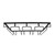 Black Wine Glass Storage Rack Organizer Hanger Holder Kitchen Bar Restaurant