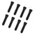 50PCS Feather Plucking Fingers Poultry Hair Removal Rubber Stick Replacement for Automatic Plucker Machine PartsBlack