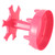 6 Shot Glass Dispenser Pourer Holder Rotating Red Wine Rack Drinkware for Home Party BarA Type Rose Red