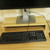 Wooden Monitor Stand PC LED LCD Computer Monitor Riser Desktop Organizer Display Bracket Wooden