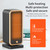 Space Heater 500W PTC Ceramic Low Noise Fast Heating Portable Personal Heater Fan with 30 Degrees Tip-Over and Overheat Protection for Bedroom Office Indoor Use Black
