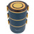 Thermal Lunch Box 2200ml Three Layer Detachable Compartment Design Portable 304 Stainless Steel Insulated Bento Box Blue