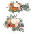 2pcs Artificial Wedding Arch Flowers Lifelike Wedding Welcome Signs Floral Decoration Fadeless Exquisite Arch Decor for Indoors Outdoors Gold
