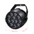 AC90-240V 12 LEDs Par Lights 8 Channel RGBW Color Mixing Stage Lighting with DMX Strobe & Sound Active Mode for Disco Party Christmas Wall Wash