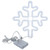 70in Neon Sign Romantic Christmas Snowflake Battery USB Powered LED Neon Light Decoration for Christmas Decoration 5V