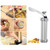 Cookie Press Stainless Steel Biscuit Maker Set Cookie Press with 20 Discs and 4 Icing Tips for DIY Biscuit Making and Decoration