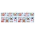 14pcs Christmas Stickers Cute Snowflake Reindeer Elf Pattern Christmas Window Clings for Window Glass Party Decorations