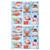 14pcs Christmas Stickers Cute Snowflake Reindeer Elf Pattern Christmas Window Clings for Window Glass Party Decorations