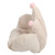 Office Chair Cushion Semi Enclosed Crown Shape Polyester Fiber Seat Cushion for Dormitories Home Light Gray S