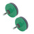 2Pcs Lawn Mower Blade Sharpener Stainless Steel ABS Drill Blade Accessories for Garden Courtyard Green