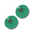 2Pcs Lawn Mower Blade Sharpener Stainless Steel ABS Drill Blade Accessories for Garden Courtyard Green