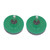 2Pcs Lawn Mower Blade Sharpener Stainless Steel ABS Drill Blade Accessories for Garden Courtyard Green