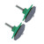 2Pcs Lawn Mower Blade Sharpener Stainless Steel ABS Drill Blade Accessories for Garden Courtyard Green