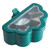 6 Grids Seasoning Box with Clear Lid Multifunctional Space Saving Handheld Seasoning Box with 6 Scoops for Kitchen