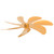 Stove Fan Aluminum Alloy Blade 7 Blades Easy Installation Universal Fireplace Fan Blade Replacement for Fireplace Fan Gold