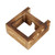 Innovative Flower Pot with Vintage Wooden Frame Transparent Tabletop Vase Home Decoration(1 HeartShaped Bottle )