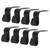 8Pcs Car Headrest Hook Seat Purse Hanger ABS Bag Holder Universal for Vehicle Clothes Coats Bags