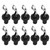 10PCS Silicone Press Wine Bottle Stoppers Leakage‑Proof Vacuum Sealed Plug Bar Kitchen Tools