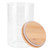 Food Storage Jar with Bamboo Lid High Borosilicate Glass Food Container for Kitchen800ml