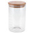 Food Storage Jar with Bamboo Lid High Borosilicate Glass Food Container for Kitchen800ml