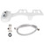 Bidet Toilet Attachment with Dual Nozzle Single Cold Water Spray Bathroom Accessory White US9/16