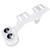 Bidet Toilet Attachment with Dual Nozzle Single Cold Water Spray Bathroom Accessory White US9/16