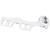 Bidet Toilet Attachment with Dual Nozzle Single Cold Water Spray Bathroom Accessory White US9/16