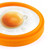 Silicone Egg Ring Round Shape Easy to Clean Reusable Multifunctional DIY Fried Egg Ring for Pancake Breakfast Sandwich Round Orange