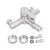 G1/2 Stainless Steel Brushed Bathtub Faucet Cold Hot Water Mixing Valve Triple Shower Faucet