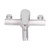 G1/2 Stainless Steel Brushed Bathtub Faucet Cold Hot Water Mixing Valve Triple Shower Faucet