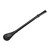 Stainless Steel Metal Drinking Straw Spoon Resuabl  Washable Stirring Scoop Black