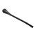 Stainless Steel Metal Drinking Straw Spoon Resuabl  Washable Stirring Scoop Black