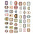 45pcs Vintage Decorative Decals PET Exquisite Memory Iron Box Series Retro Handbook Stickers for Diary Notebook Budapest