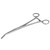22cm/8.7in Haemostatic Hemostat Forceps Portable Stainless Steel Pliers Hair Tweezers for Livestock FishingCurved  Tip
