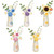 Simulation Woolen Flower Handmade Knitting Artificial Flower Crochet Knitted Flower with Ceramic Vase Table Flower Gift