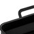 Silicone Baking Pan Foldable Fryer Pot Heighten Edge Dual Handle Design Reusable Fryer Liner Basket for Home Black