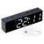 Training Timer LED Digital Timer Multifunctional Electronic Desktop Clock for Bedroom Fitness Room(Black Frame Green White Display )