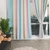 Double Layer Hollow living Room Dedroom Polyester Window Shading Drape Curtain DecorationLight Blue